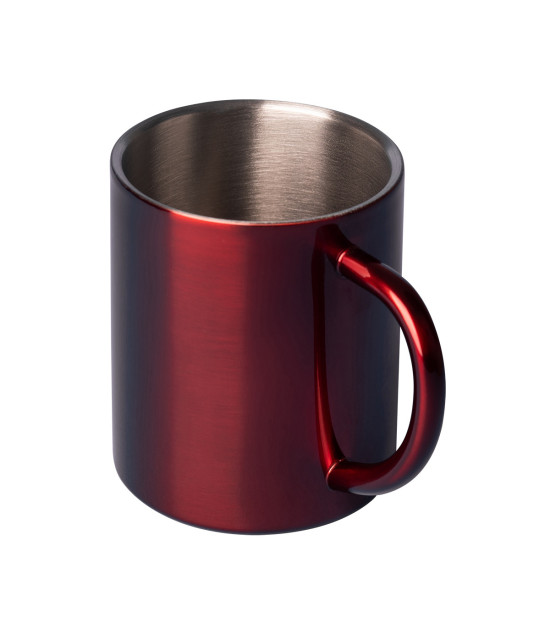 Kubek stalowy Stalwart 300 ml, czerwony