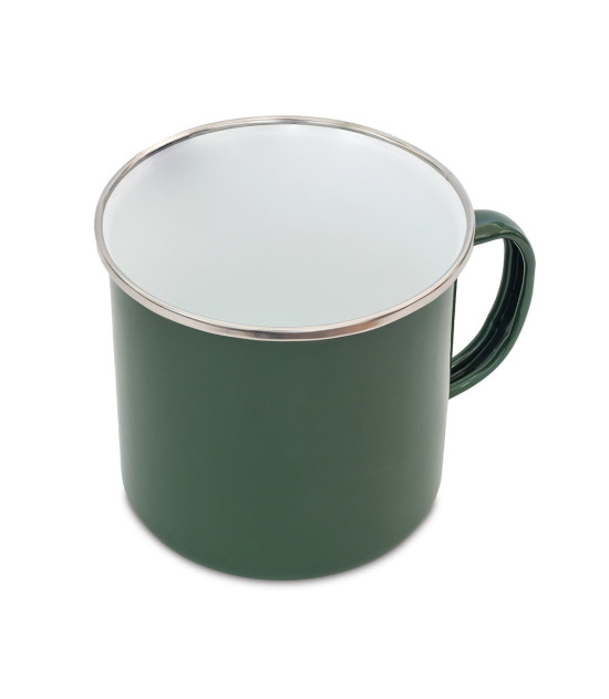 Kubek emaliowany Oldschool 500 ml, zielony