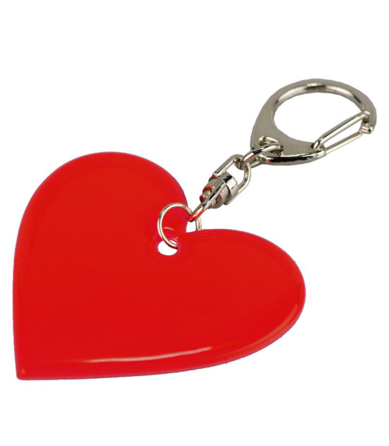 Brelok odblaskowy Affection, czerwony