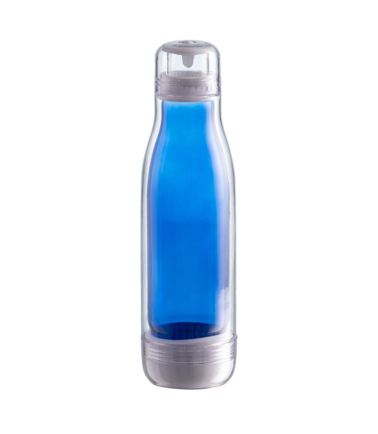 Butelka szklana z osłoną Smart 520 ml, niebieski