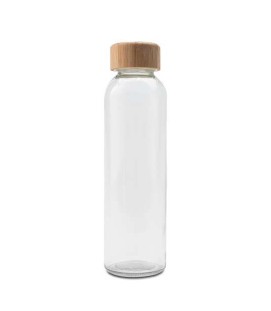 Szklana butelka Aqua Madera 500 ml, brązowy/transparentny