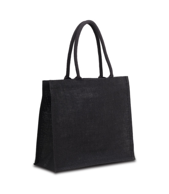Torba na zakupy z juty Nice Shopper, czarny
