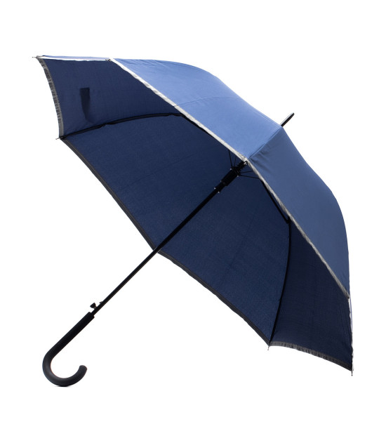 Parasol z taśmą odblaskową Refu, niebieski