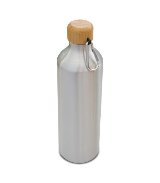 Butelka aluminiowa Luqa 800 ml, srebrny