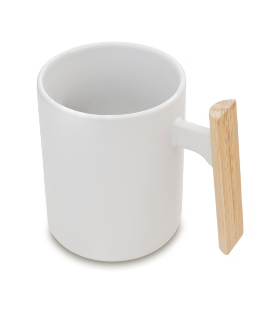 Kubek ceramiczny Sento, biały