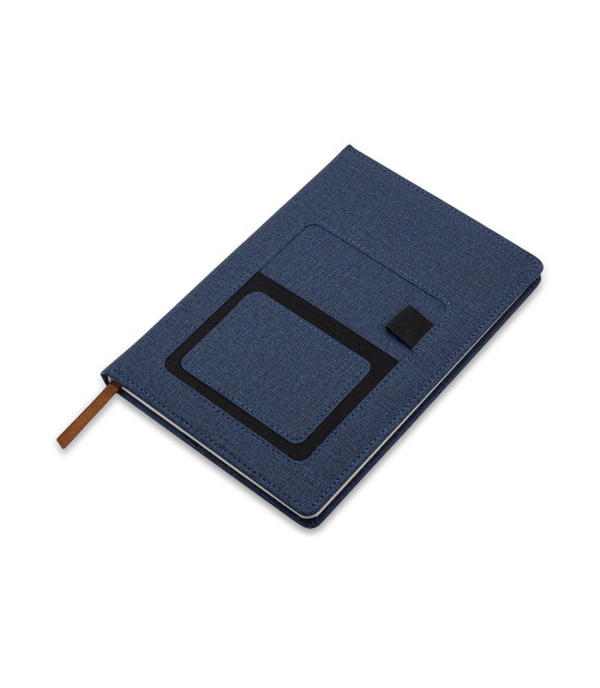Notes z kieszonką na telefon Irun, granatowy