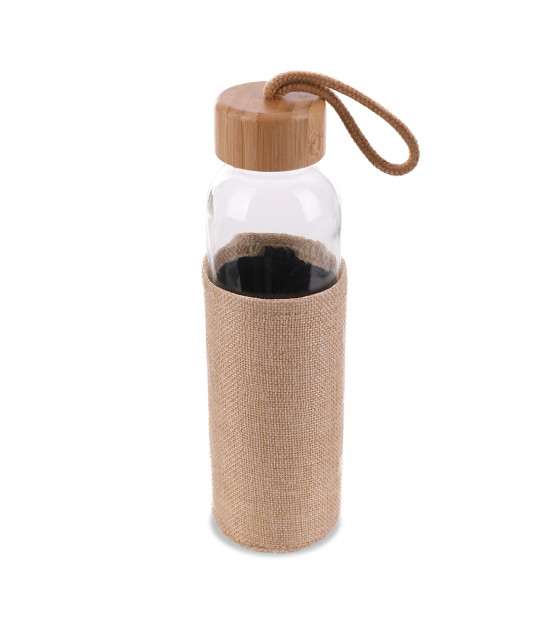 Szklana butelka Aquarius 500 ml, beżowy