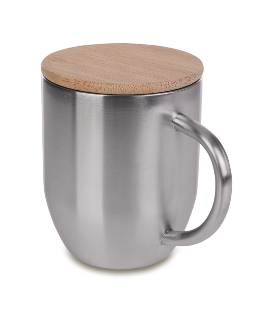 Kubek stalowy Maloy 350 ml , srebrny
