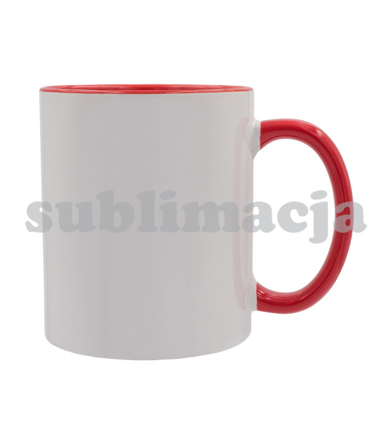 Kubek z powłoką sublimacyjną Gaeta 330 ml, czerwony