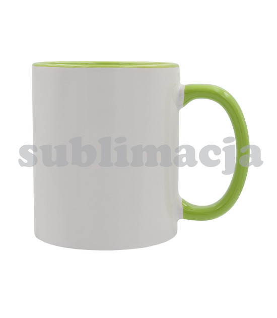 Kubek z powłoką sublimacyjną Gaeta 330 ml, jasny zielony