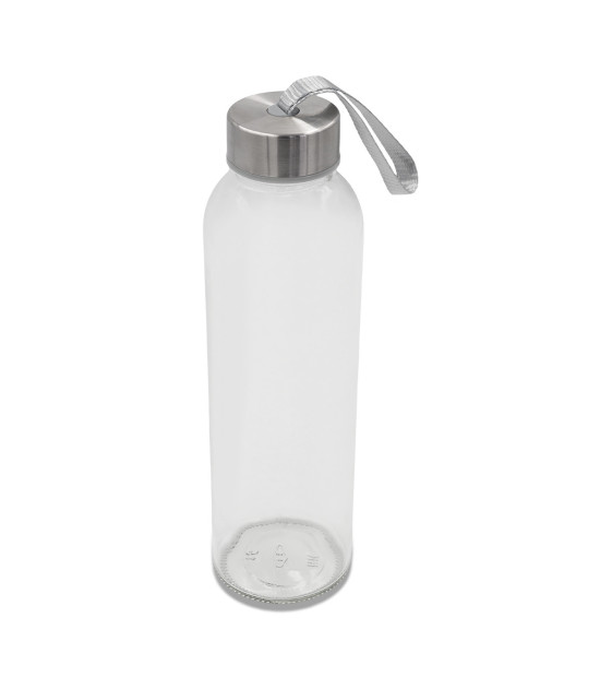 Butelka szklana Aqua Flow 500 ml, transparentny