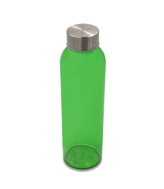 Kolorowa, szklana butelka Aqua Kuba 500 ml, zielony