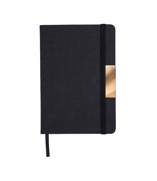 Notes A5, w oprawie z materiału RPET, Westminster, czarny