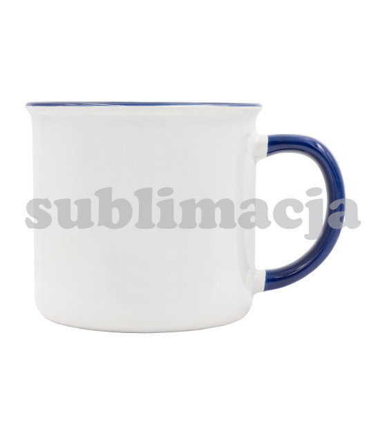 Kubek z powłoką sublimacyjną Ars 400 ml, granatowy