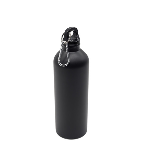 Bidon stalowy Caminos 800 ml, czarny