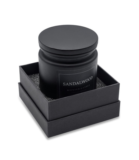 Świeca zapachowa Sandalwood, czarny
