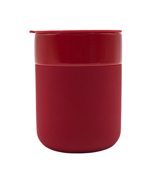 Kubek ceramiczny Caldo 370 ml, czerwony