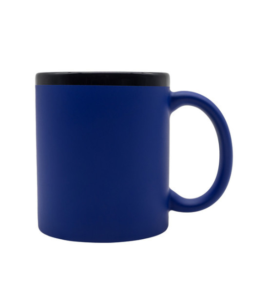 Kubek ceramiczny Velluto 350 ml, niebieski