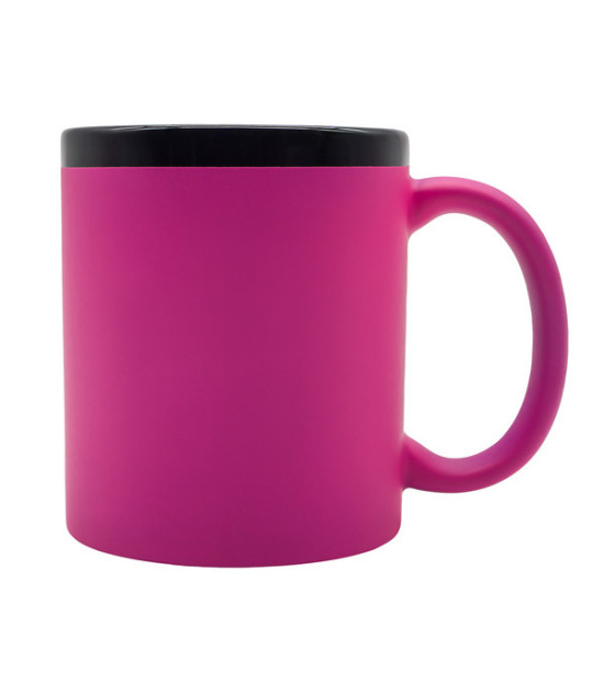 Kubek ceramiczny Velluto 350 ml, magenta