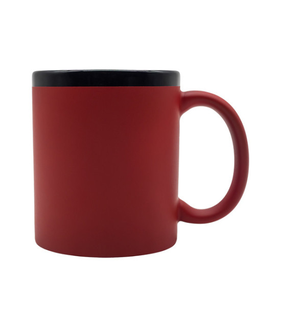 Kubek ceramiczny Velluto 350 ml, czerwony