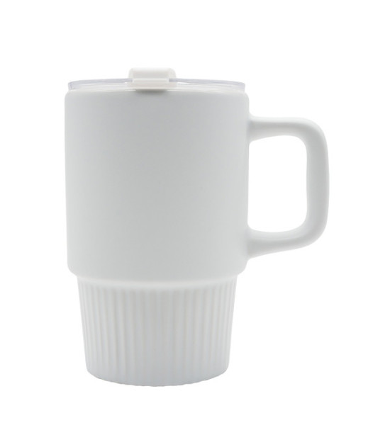 Kubek ceramiczny Azzurro 440 ml, biały