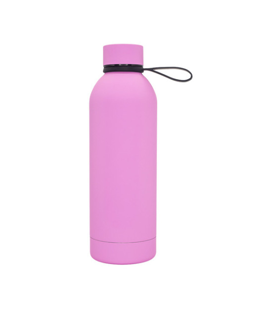 Butelka termiczna z uchwytem Mendoza Duo 500 ml, różowy