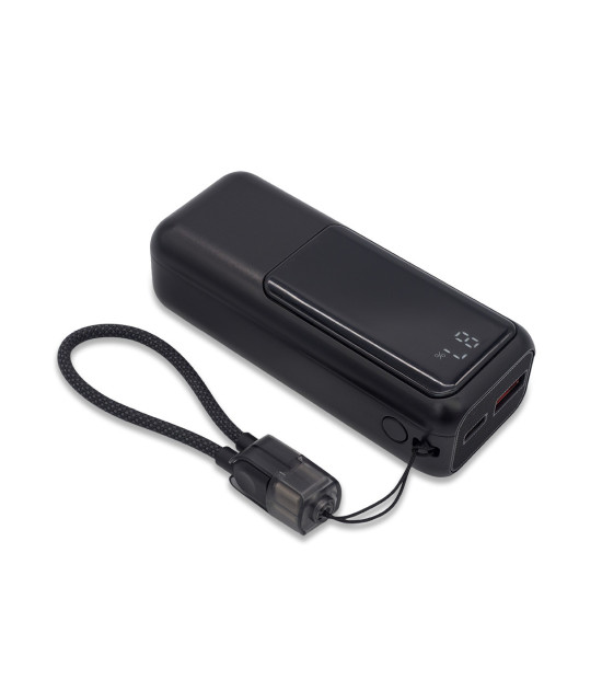 Power bank 10000 mAh 22,5W Flexipower, czarny
