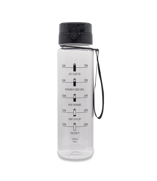 Bidon Motiva RPET 1000 ml, transparentny